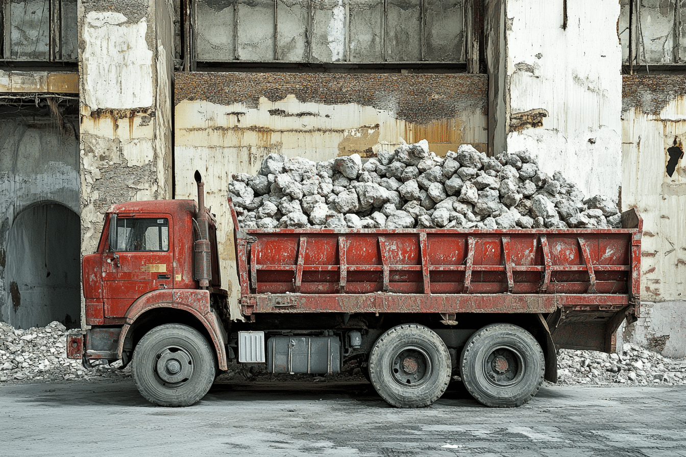 camion tansport amiante