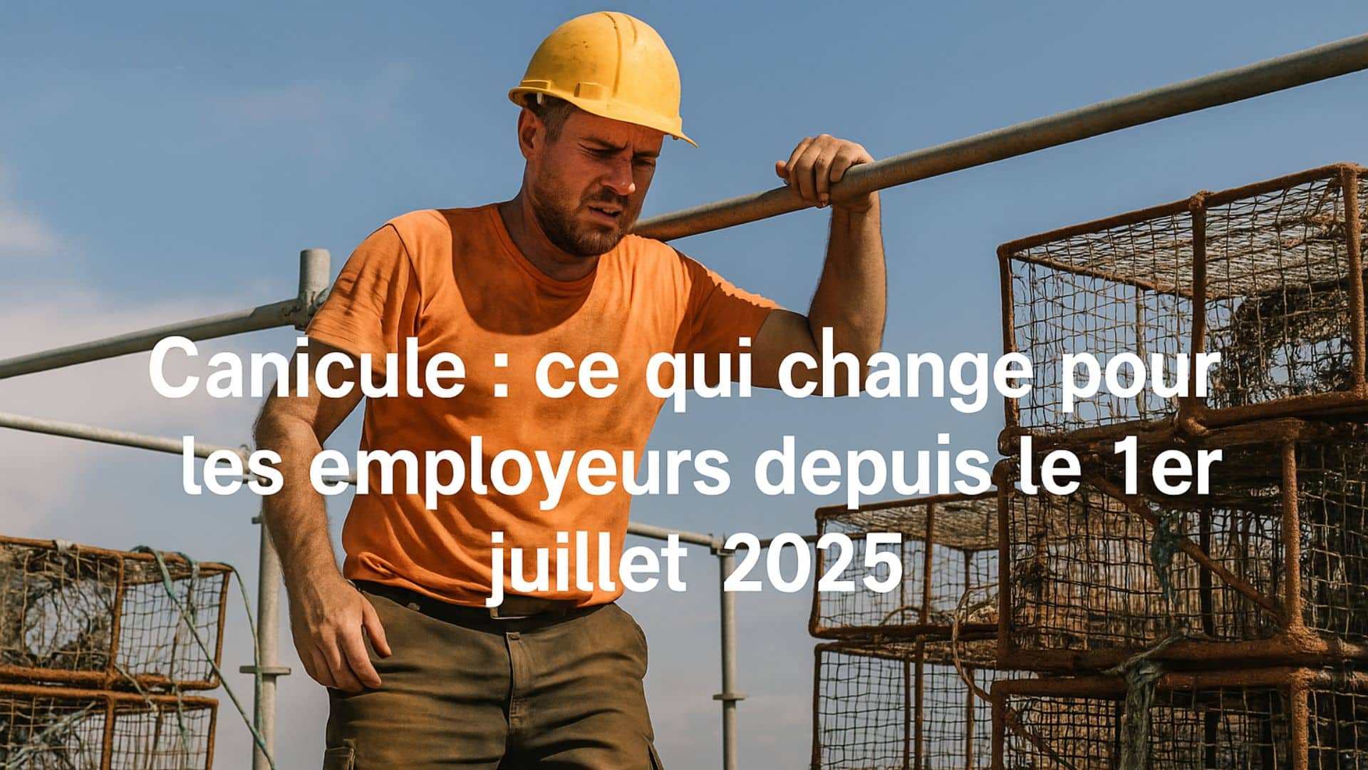 Canicule et travail : ce qui change pour les employeurs à partir du 1er juillet 2025